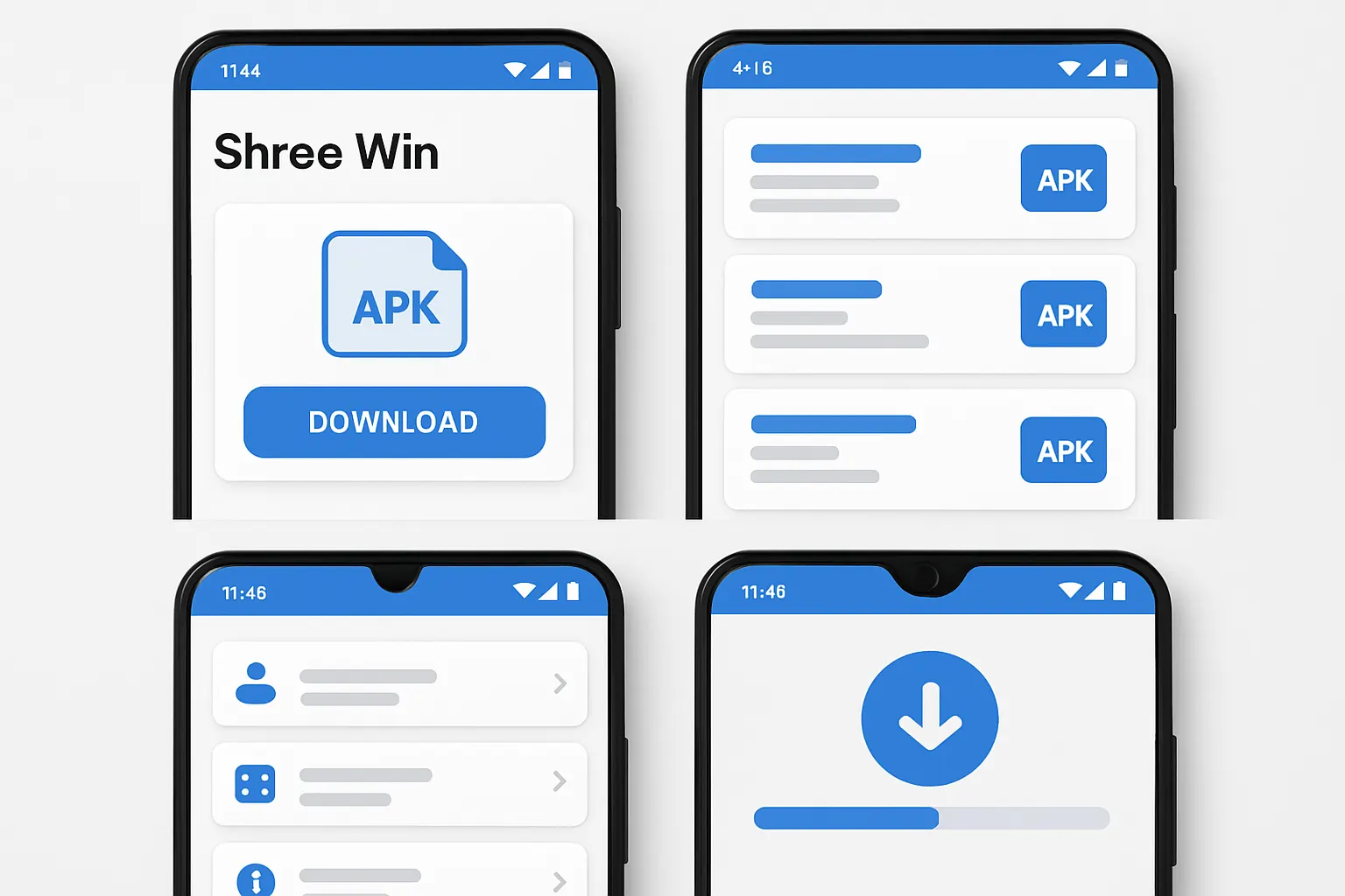 Shree Win Android screen